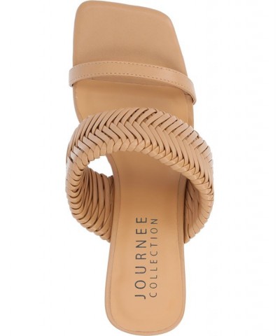 Women's Monyka Woven Sandals Tan/Beige $41.80 Shoes