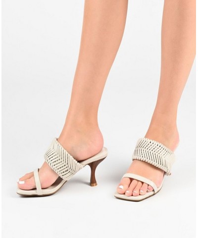 Women's Monyka Woven Sandals Tan/Beige $41.80 Shoes