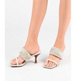 Women's Monyka Woven Sandals Tan/Beige $41.80 Shoes