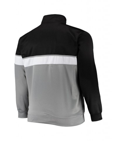 Men's Black, Gray Brooklyn Nets Big and Tall Pieced Body Full-Zip Track Jacket $40.80 Jackets