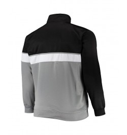 Men's Black, Gray Brooklyn Nets Big and Tall Pieced Body Full-Zip Track Jacket $40.80 Jackets