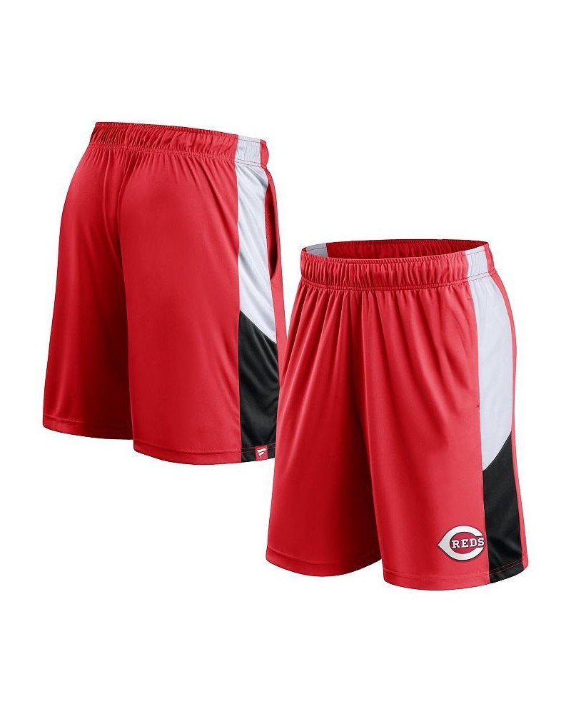 Men's Branded Red, White Cincinnati Reds Champion Rush Color Block Shorts $18.00 Shorts