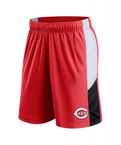 Men's Branded Red, White Cincinnati Reds Champion Rush Color Block Shorts $18.00 Shorts