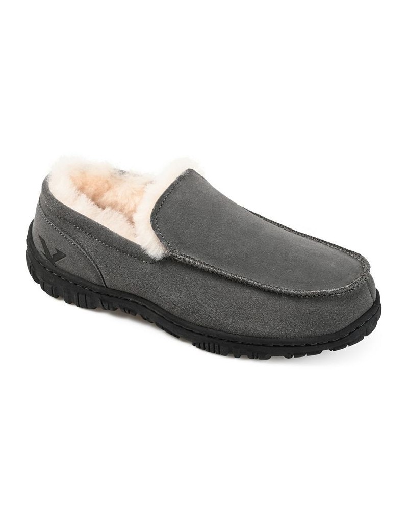 Men's Walkabout Moccasin Slippers Gray $43.50 Shoes