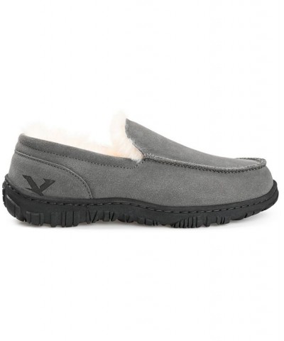 Men's Walkabout Moccasin Slippers Gray $43.50 Shoes