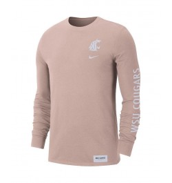 Men's Natural Washington State Cougars 2-Hit Long Sleeve T-shirt $23.39 T-Shirts