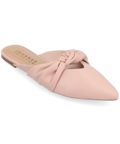 Women's Salinn Knotted Flats Pink $36.80 Shoes