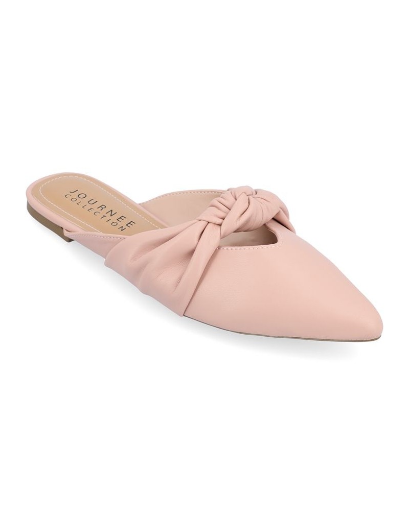 Women's Salinn Knotted Flats Pink $36.80 Shoes