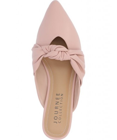 Women's Salinn Knotted Flats Pink $36.80 Shoes