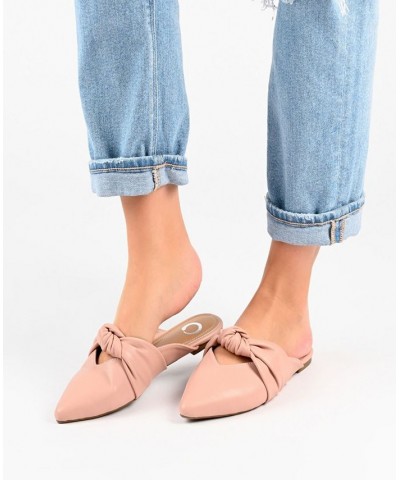 Women's Salinn Knotted Flats Pink $36.80 Shoes