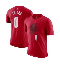 Men's Brand Damian Lillard Red Portland Trail Blazers 2022/23 Statement Edition Name and Number T-shirt $18.71 T-Shirts