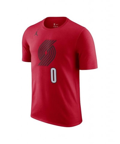 Men's Brand Damian Lillard Red Portland Trail Blazers 2022/23 Statement Edition Name and Number T-shirt $18.71 T-Shirts