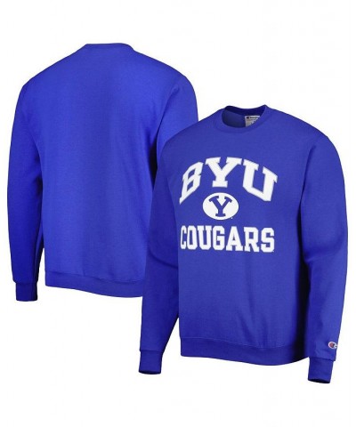 Men's Royal BYU Cougars High Motor Pullover Sweatshirt $26.65 Sweatshirt