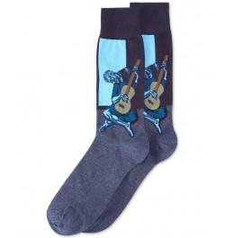 Men's Socks, Old Guitarist Crew Multi $11.52 Socks