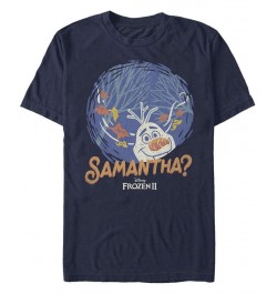 Men's Frozen 2 Samantha Short Sleeve T-shirt Blue $20.99 T-Shirts