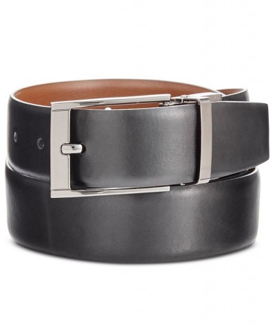 Men's Big & Tall Reversible Leather Belt Black $17.27 Belts