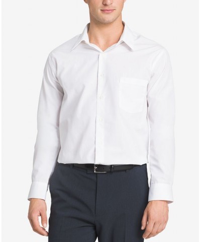 Men's Classic-Fit Point Collar Poplin Dress Shirt White $14.51 Dress Shirts