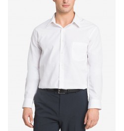 Men's Classic-Fit Point Collar Poplin Dress Shirt White $14.51 Dress Shirts