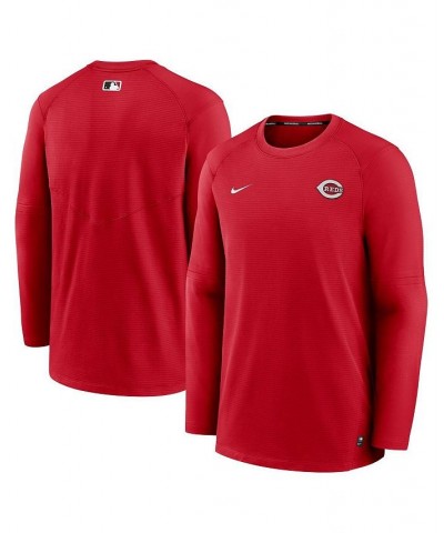 Men's Red Cincinnati Reds Authentic Collection Logo Performance Long Sleeve T-shirt $47.69 T-Shirts