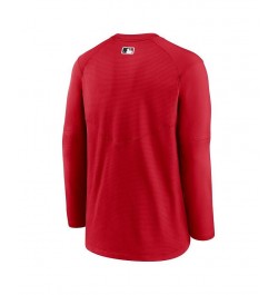 Men's Red Cincinnati Reds Authentic Collection Logo Performance Long Sleeve T-shirt $47.69 T-Shirts