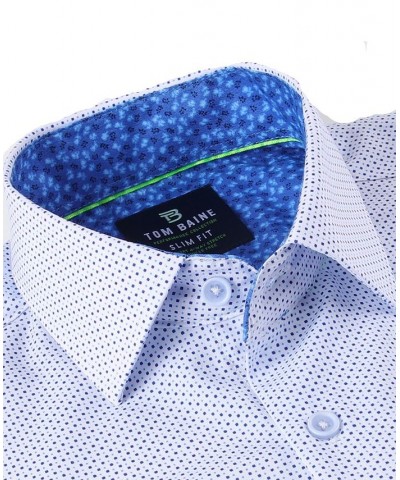 Men's Slim Fit Short Sleeve Performance Button Down Dress Shirt White $19.60 Dress Shirts