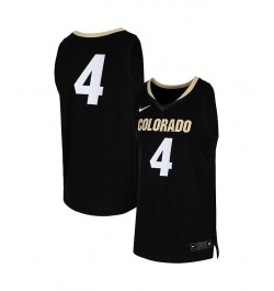 Men's 4 Black Colorado Buffaloes Team Replica Basketball Jersey $43.20 Jersey