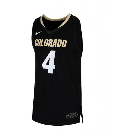 Men's 4 Black Colorado Buffaloes Team Replica Basketball Jersey $43.20 Jersey