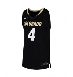 Men's 4 Black Colorado Buffaloes Team Replica Basketball Jersey $43.20 Jersey