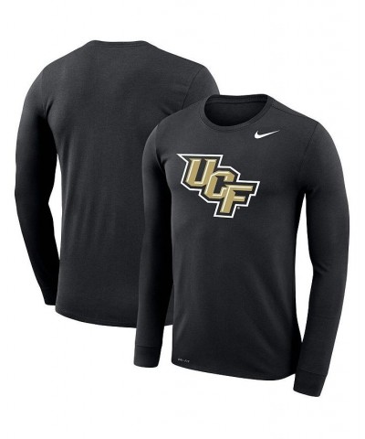 Men's Black UCF Knights Big and Tall Primary Logo Legend Performance Long Sleeve T-shirt $25.20 T-Shirts