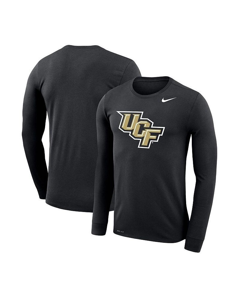 Men's Black UCF Knights Big and Tall Primary Logo Legend Performance Long Sleeve T-shirt $25.20 T-Shirts