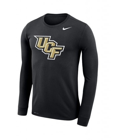 Men's Black UCF Knights Big and Tall Primary Logo Legend Performance Long Sleeve T-shirt $25.20 T-Shirts