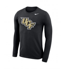 Men's Black UCF Knights Big and Tall Primary Logo Legend Performance Long Sleeve T-shirt $25.20 T-Shirts