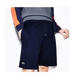 Men's Elastic Waist 22'' Drawstring Fleece Short Blue $25.26 Shorts