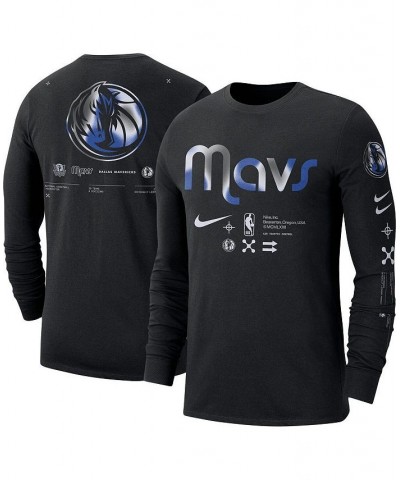 Men's Black Dallas Mavericks Essential Air Traffic Control Long Sleeve T-shirt $22.54 T-Shirts