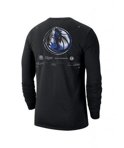 Men's Black Dallas Mavericks Essential Air Traffic Control Long Sleeve T-shirt $22.54 T-Shirts