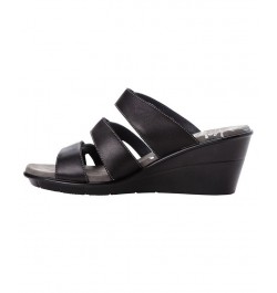 Women's Lexie Slide Sandals Black $42.73 Shoes