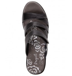 Women's Lexie Slide Sandals Black $42.73 Shoes