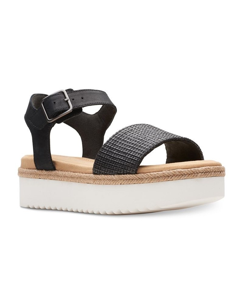 Women's Lana Shore Ankle-Strap Platform Sandals Black $41.42 Shoes