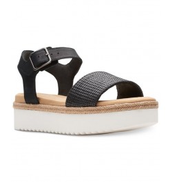 Women's Lana Shore Ankle-Strap Platform Sandals Black $41.42 Shoes