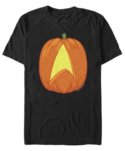 Star Trek Men's Carved Pumpkin Logo Short Sleeve T-Shirt Black $20.29 T-Shirts