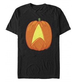 Star Trek Men's Carved Pumpkin Logo Short Sleeve T-Shirt Black $20.29 T-Shirts