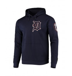 Men's Navy Detroit Tigers Team Logo Pullover Hoodie $38.50 Sweatshirt