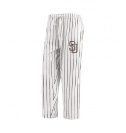 Men's White San Diego Padres Vigor Pinstripe Pants $29.69 Pajama