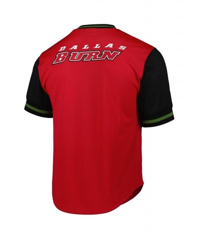 Men's Red FC Dallas Mesh V-Neck T-shirt $52.99 T-Shirts