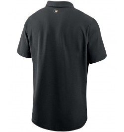 Men's Black Pittsburgh Pirates Authentic Collection Performance Polo Shirt $44.65 Polo Shirts