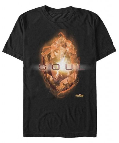 Marvel Men's Avengers Infinity War The Soul Stone Short Sleeve T-Shirt Black $16.80 T-Shirts