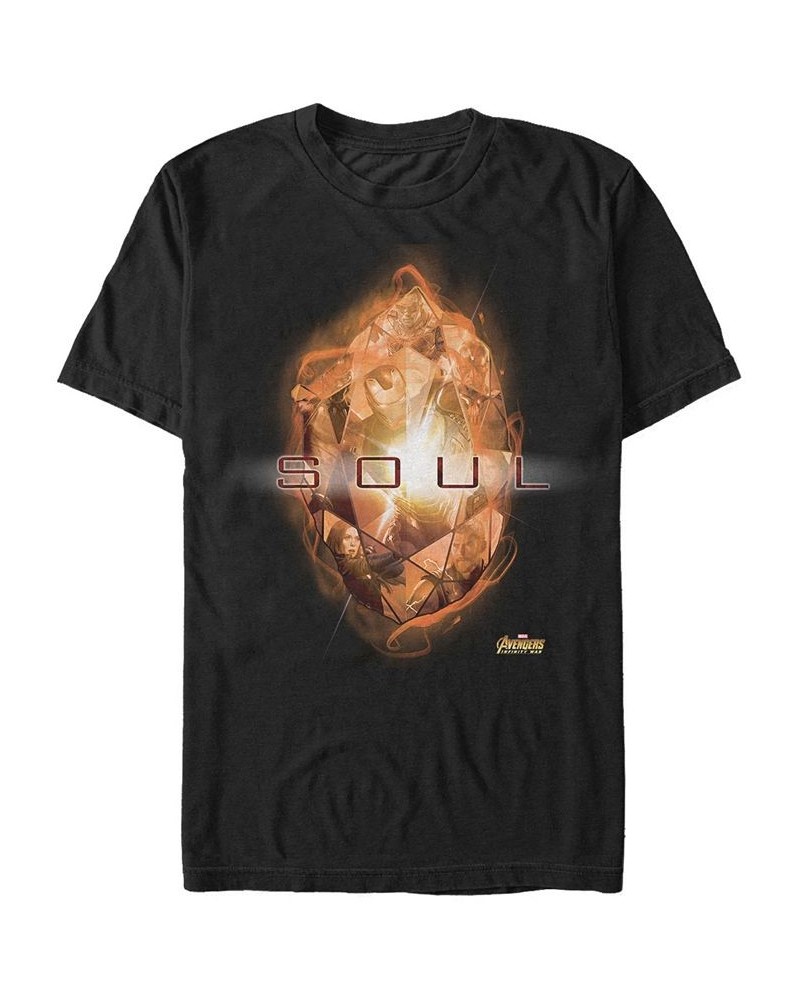 Marvel Men's Avengers Infinity War The Soul Stone Short Sleeve T-Shirt Black $16.80 T-Shirts