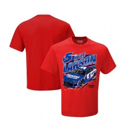 Men's Red Kyle Larson Hendrickcars.com Qualifying T-shirt $18.54 T-Shirts