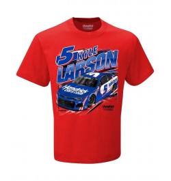 Men's Red Kyle Larson Hendrickcars.com Qualifying T-shirt $18.54 T-Shirts