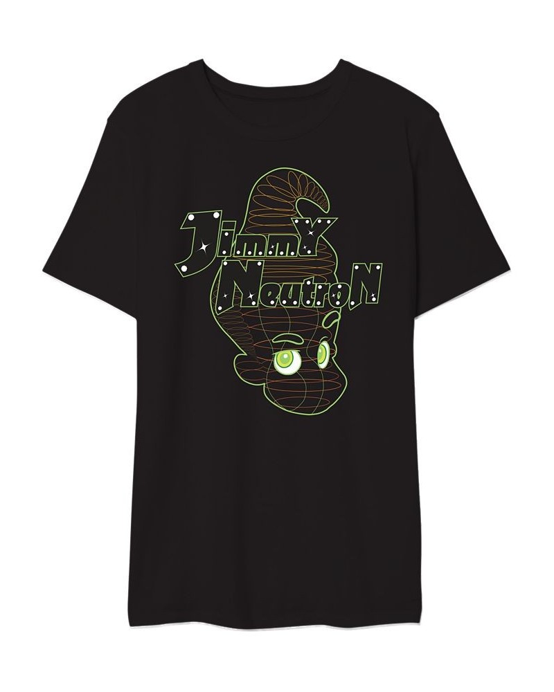 Jimmy Neutron Men's Graphic T-Shirt Black $20.29 T-Shirts